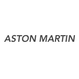 Aston Martin logo in gray text.